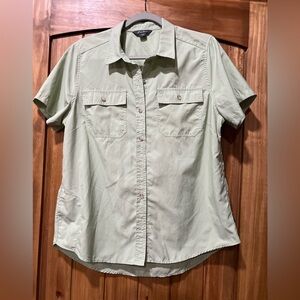 Eddie Bauer Light Green Button Down Shirt